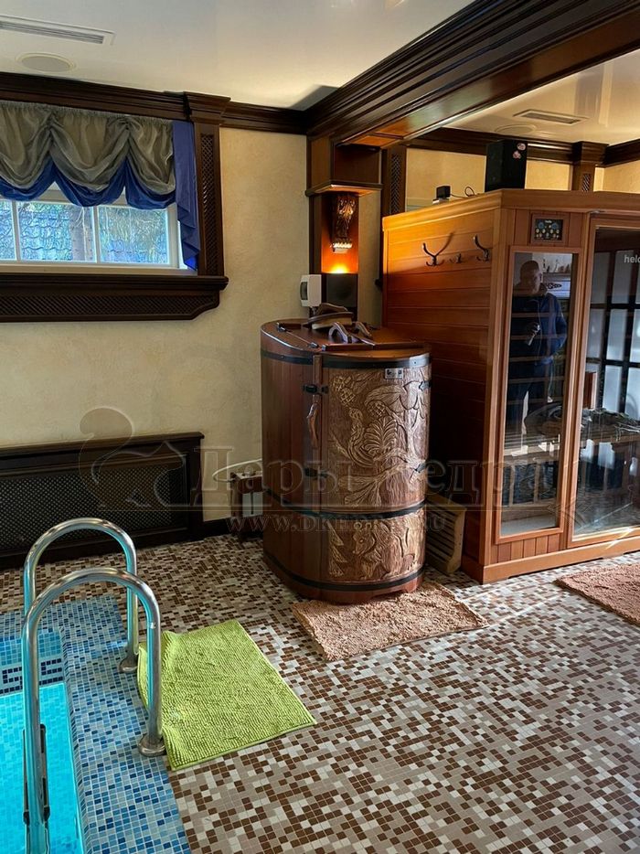 Кедровая бочка (фитобочка) овальная со скосом «Профессиональная»