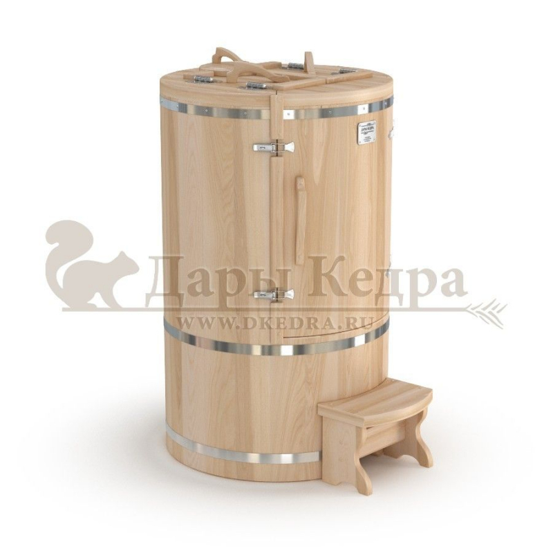 Кедровая бочка (фитобочка) круглая «Классическая» Кедровая бочка (фитобочка) круглая «Классическая»